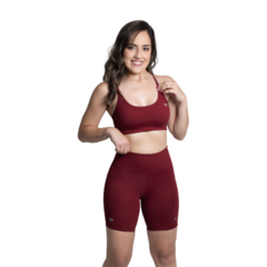 Imagem do Conjunto Fitness Top Com Bojo Short Run Com Bolso Caminhada