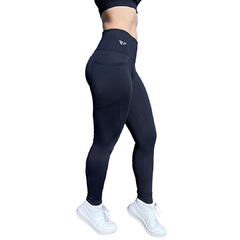 Calça Legging Suplex Poliamida Bolso Lateral Corrida Preto na internet