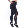 Calça Legging Suplex Poliamida Bolso Lateral Tule Preto