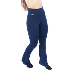 Calça Legging Flare Bailarina Cós Cintura Alto Azul Marinho - loja online