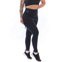 Calça Legging Saia Fitness Tapa Bumbum Cintura Alta Preto - loja online