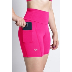 Shorts Academia Fitness Corrida Feminino Com Bolsos Cós Alto na internet