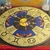 Mesa de Tarot Mandala Astrológica Para Tiragens Em MDF 55cm, Símbolo Astrologia e Elementos tema Egípcio