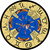Mandala Astrológica Thoth Para Jogo de Tarot em MDF 55cm Inspirado no Modelo Márcia Seabra