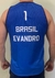 Camisa Vôlei de Praia Brasil Olimpíadas 2024 Azul Personalizada ( Nome + Número ) - comprar online