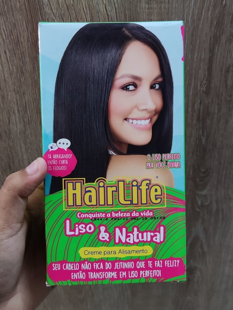 Creme Alisante Liso e Natural Hairlife 160ml