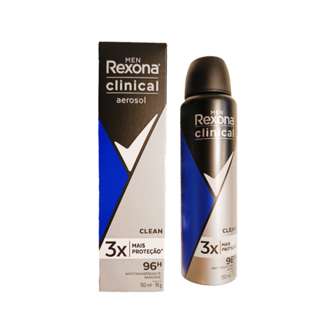 Desodorante Rexona Men Aerosol Clinical Clean - 91g