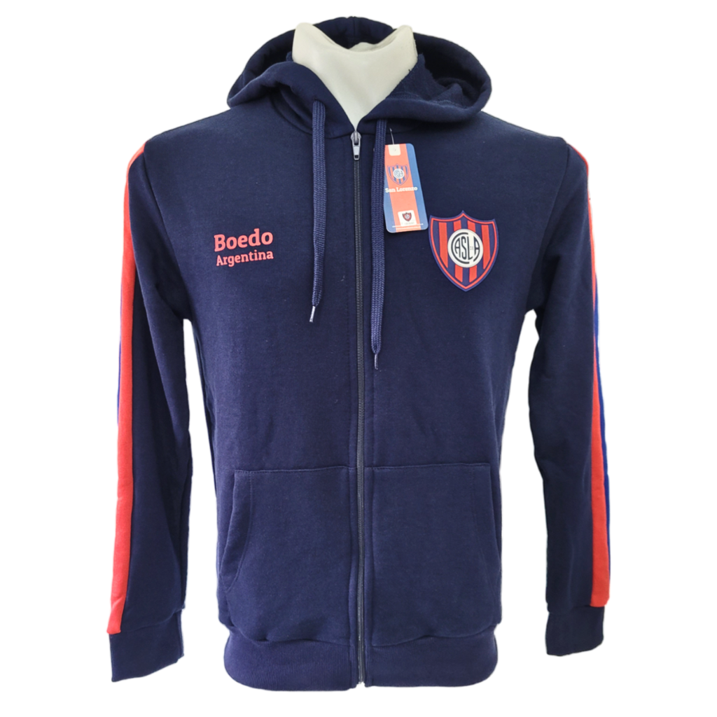 Campera San Lorenzo Hombre Adulto Cuervo Pre Match Algodon