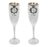 Taça de Champagne c/ Borda Metalizada 160ml Personalizada na internet