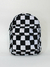 Mini Mochila Xadrez Black White