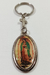 Llavero oval metálico doble cara imagen de Ntra Sra de Guadalupe
