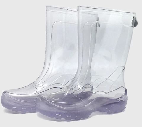 Galocha discount transparente adulto