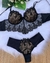 Conjunto Lingerie Cropped Tule Bordado Meire