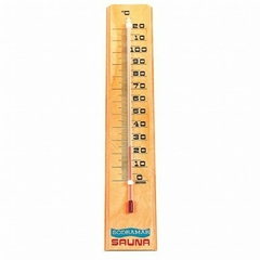 Termômetro em madeira para sauna seca