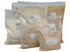 Harina de Almendras 1 Kg + Harina de Coco 1 Kg + Harina Lino 2 Kg + Psyllium