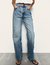calça jeans reto zara - comprar online