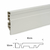 Rodapé PVC 10cm Branco Frisado - Barra de 2m - comprar online