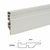 Rodapé PVC 7cm Branco Frisado - Barra de 2m - comprar online