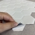 Imagem do Pastilha Adesiva Resinada Hexagonal White 30x30cm