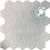 Pastilha Adesiva Resinada Hexagonal White 30x30cm - comprar online