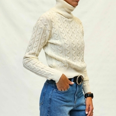 Sweater Polera Crema - comprar online
