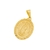 Pingente Medalha Nossa Senhora de Guadalupe Padroeira da América Folheada a Ouro 18k