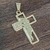 Pingente Cruz Face de Jesus Cristo Folheado a Ouro 18k - comprar online