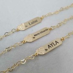 PULSEIRA INFANTIL PERSONALIZADA NOME