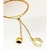 Colar de ferradura e coração com clip folheado a ouro 18k - comprar online