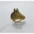 Anel cabeça de cavalo folheado a ouro 18k - comprar online