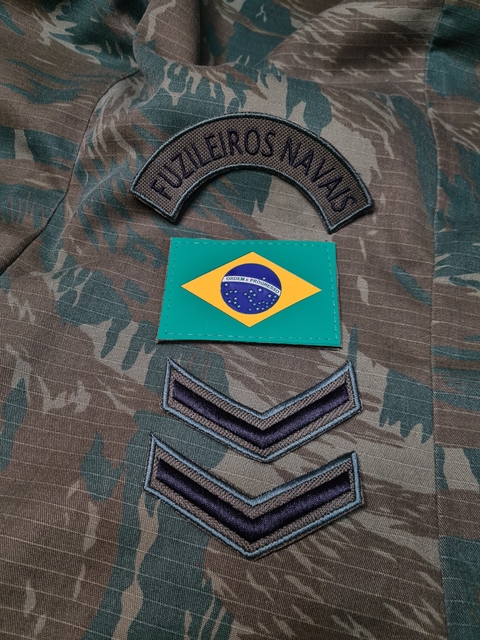 PatchsPatch Bandeira do Brasil Cia Militar Divisa de Gola