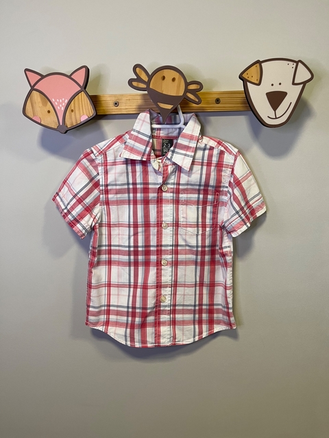 Camisa Xadrez Infantil Ralph Lauren Verde Azul Vermelho - Brechó Infantil Tartaruga de Mochila
