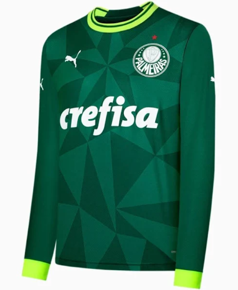 Camisa Palmeiras Puma I 23/24 - Jogador - Branco - 3GG