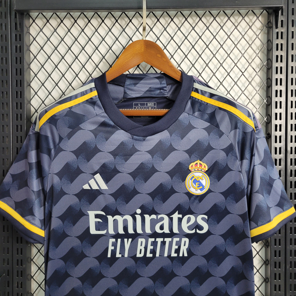 Camisa Real Madrid II 23/24 Torcedor Adidas Masculina - Azul Marinho