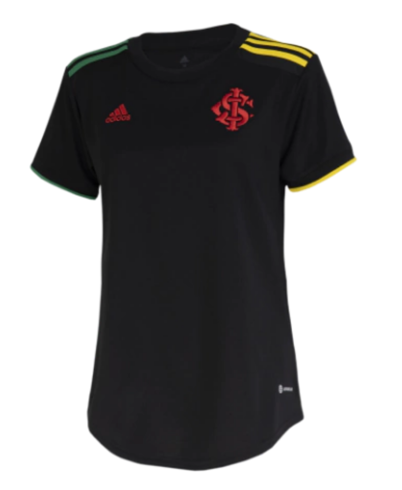 Camisa Internacional III 21/22 Torcedor Adidas Feminina - Preta