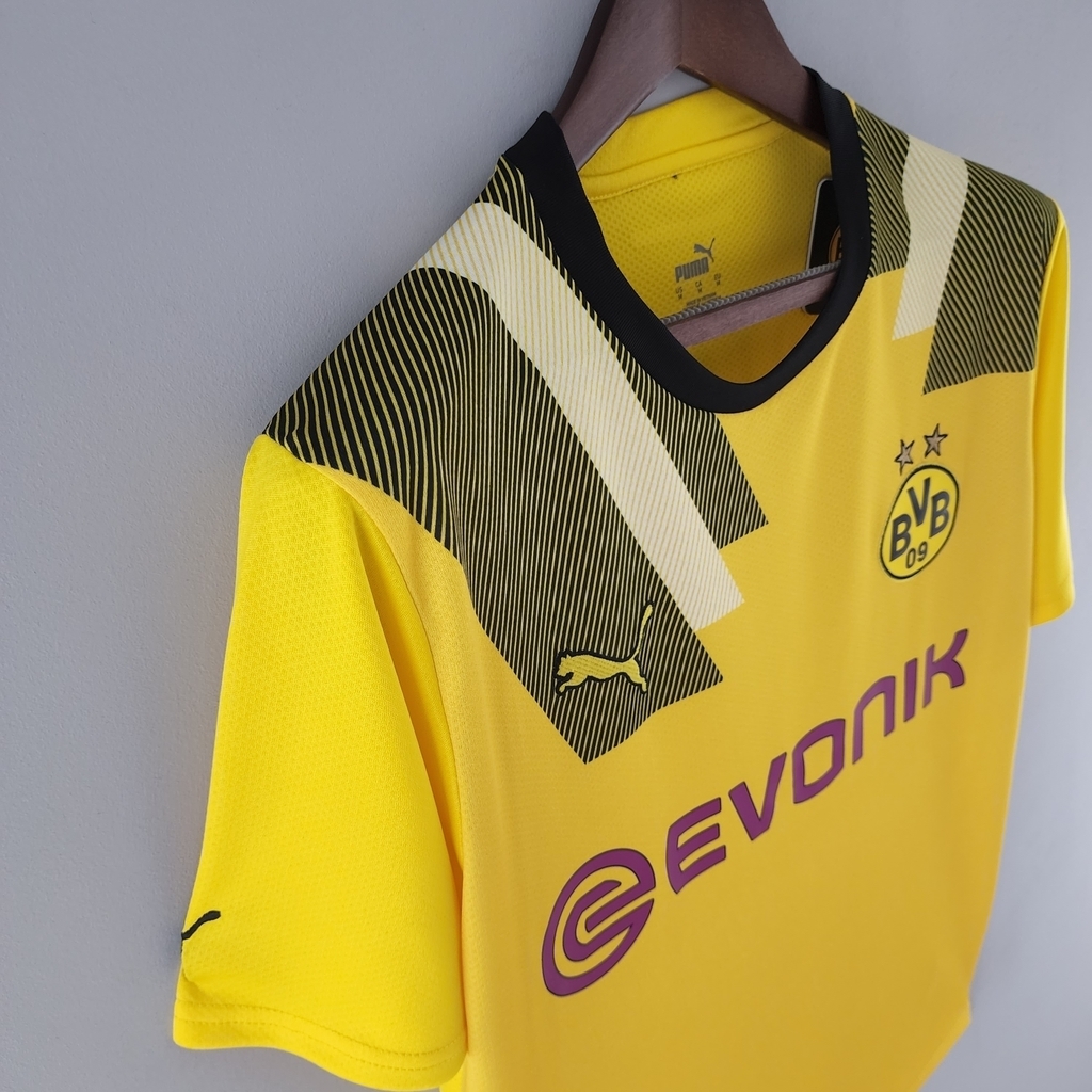 Camisa de Copas Borussia Dortmund 22/23 Torcedor Puma Masculina -Amarela