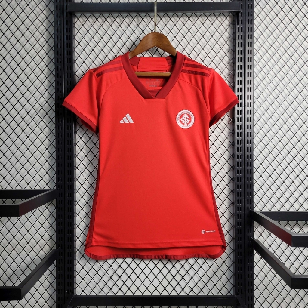 Camisa Internacional I 23/24 - Feminina Adidas - Vermelho