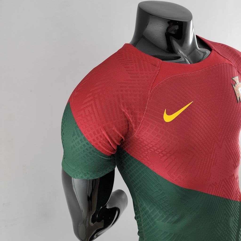 Camisa Seleção de Portugal Home 22/23 Jogador Nike Masculina - Vermelho e  Verde