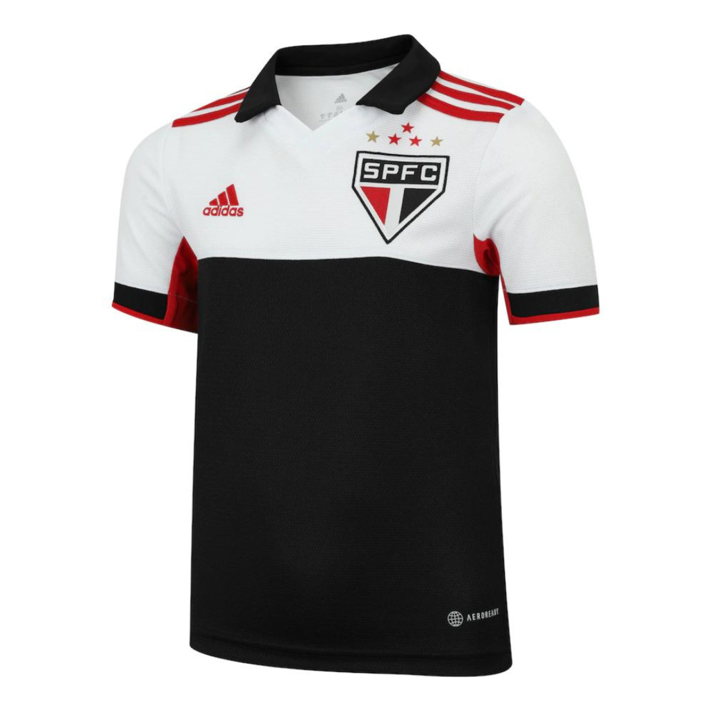 Camisa São Paulo III 22/23 Torcedor Adidas Masculina - Vermelho, Preto e  Branco