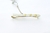 Traba corbata de plata con tres apliques de oro 18k - para regalar - comprar online