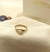 Anillo cintillo de Oro 18k. con piedra de leche materna 5mm - Joyerías Glow ing ® Desde 1999. Rosario. | Joyas y Relojes