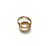 Par de Alianzas Oro 18k Bicolor Oro Bco Cruzado 4,5mm. de 8 Gramos - tienda online