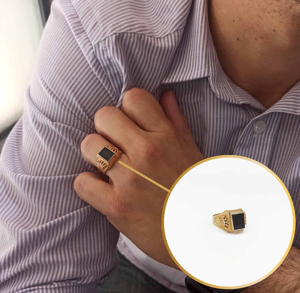 Anillo de online hombre oro 18k