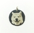 Medalla de plata 925 con fotograbado perro / gato