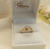 Anillo Cintillo Oro 18k con Cubic Corazón Grande en internet