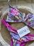 Bikini floral V bombacha reversible - comprar online