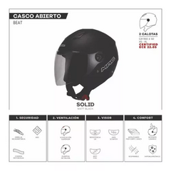 CASCO ABIERTO MAC BEAT SOLID - Marelli Sports