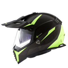 CASCO LS2 MX 436 CROSS PIONEER ROUTER NEGRO MATE AMARILLO