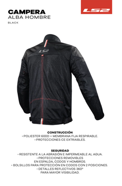 CAMPERA LS2 ALBA CORDURA TOURING - Marelli Sports