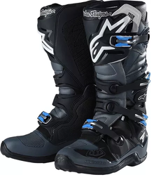 BOTAS ALPINESTARS TECH7 SIETE TROY LEE EDITION GREY BLACK motocross